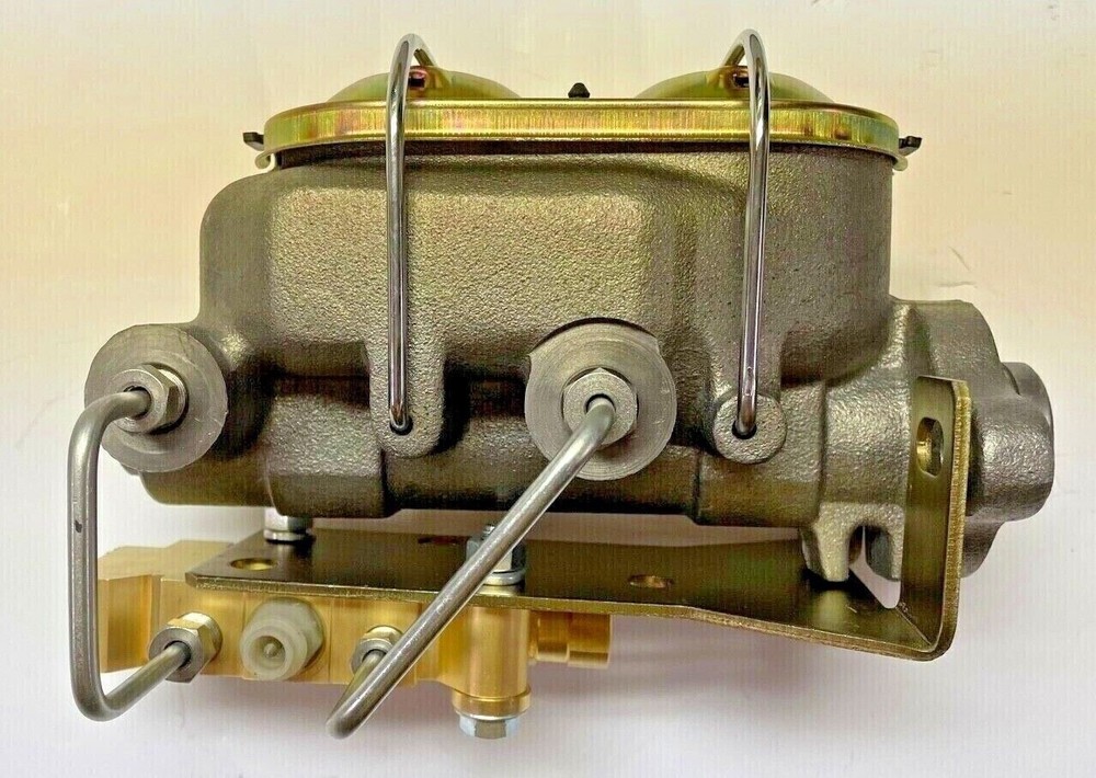 Master Cylinder Disc Disc Proportioning Valve + Lines & Bottom Mount Bracket Kit