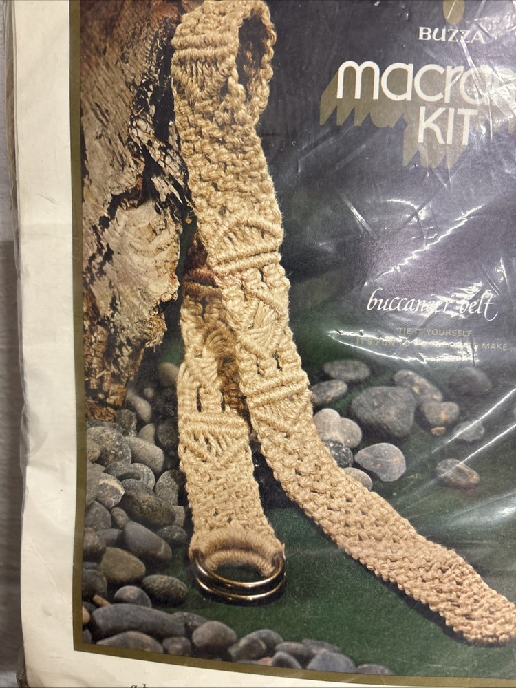 Vintage BUZZA Macrame Kit Buccaneer Belt