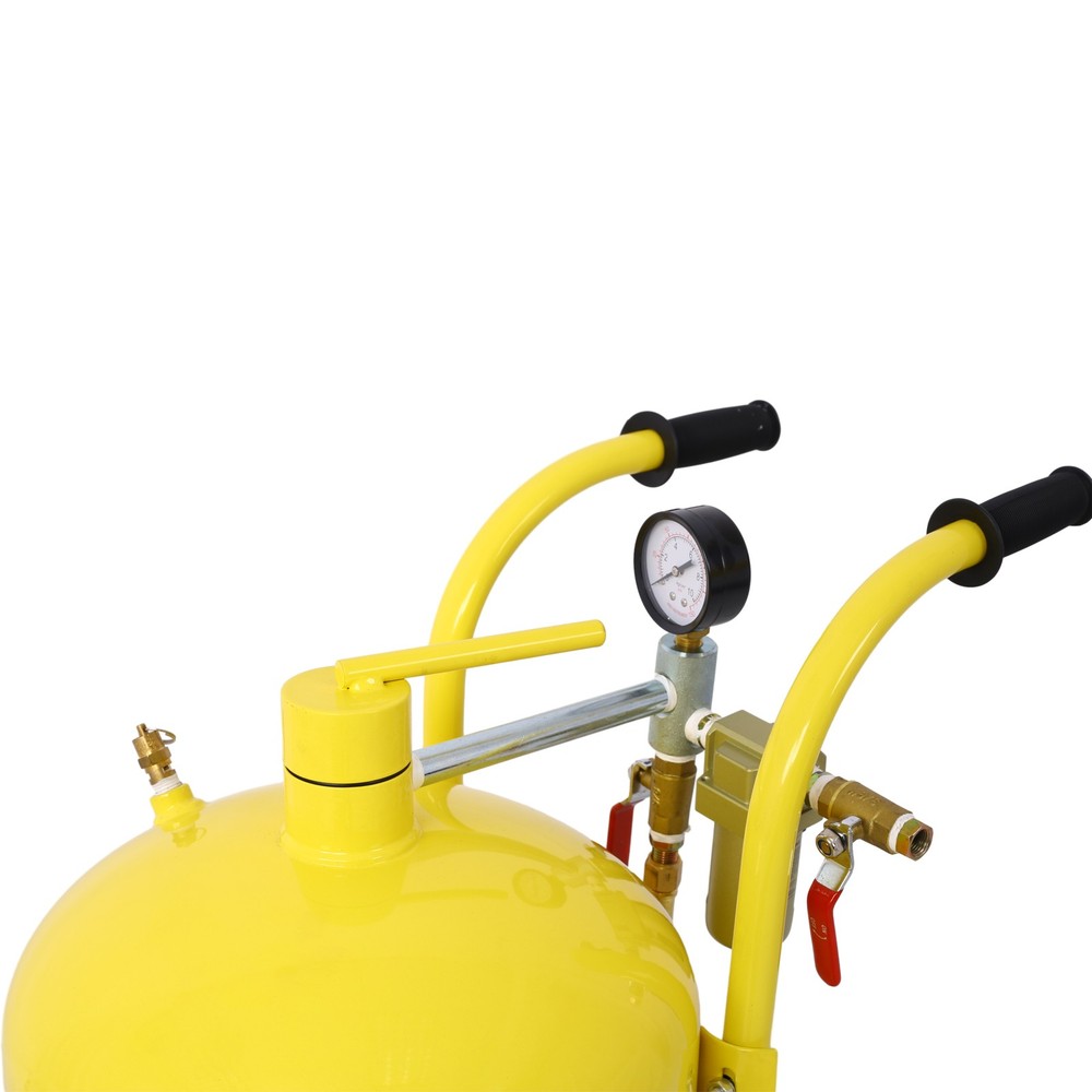 10-Gallon Pot Sandblaster Kit, 125 PSI for Paint & Rust Removal, Complete Setup