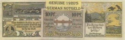 3 Gem Genuine German Notegelds