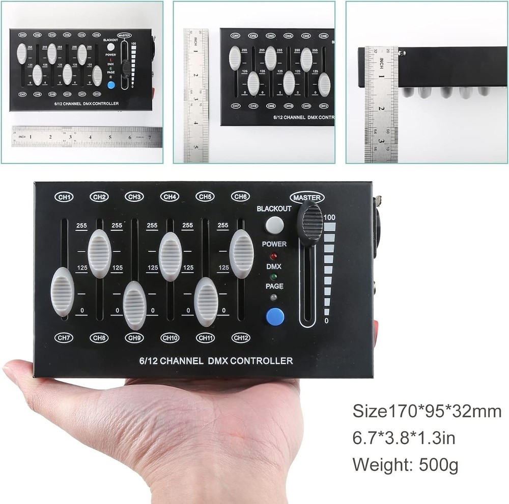 12 Channel DMX dimming Controller, mini dj Lighting Controller,DMX512 Si