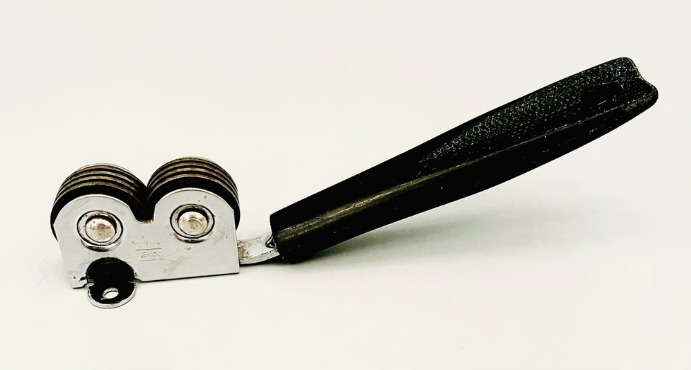 MCM Ekco Chrome Plated Pull Through Knife Sharpener 6.5” Retro Gadget Vintage