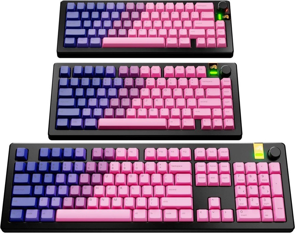 Glorious - GPBT Gradient Universal Keycap Set Compatible with Most 100% 85% 8...