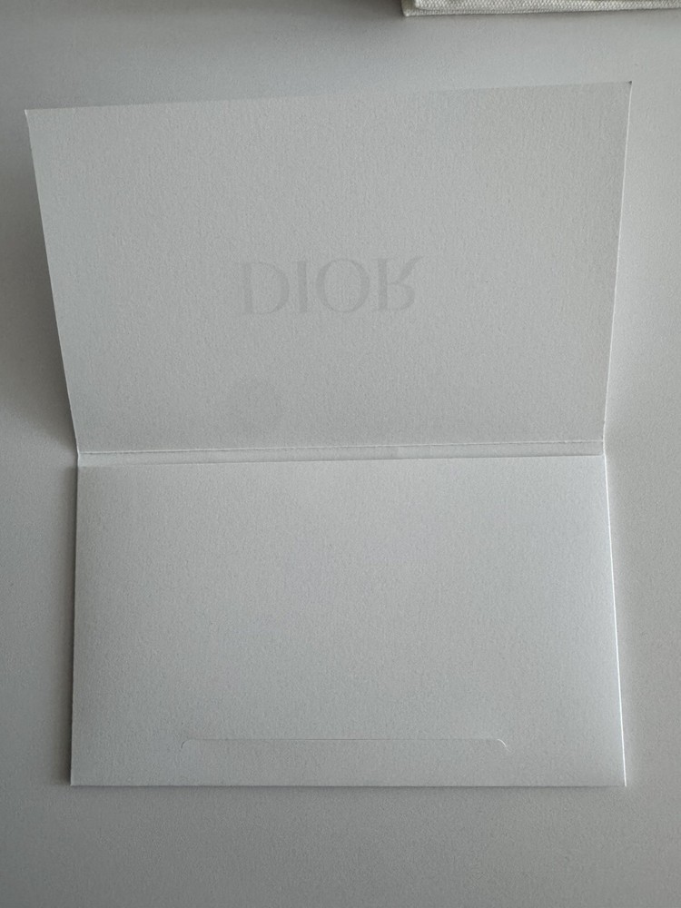 Dior Envelope | White Empty Receipt Envelope