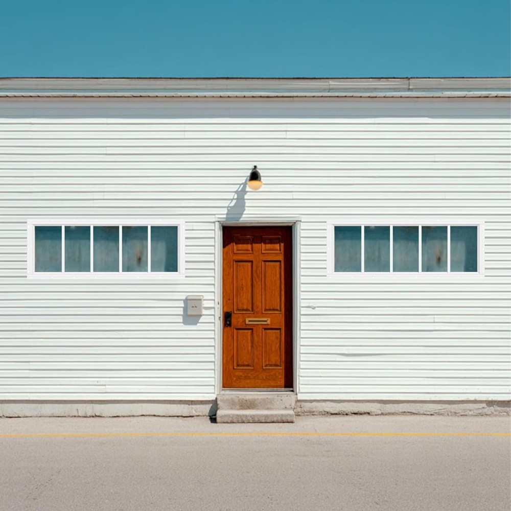 Shed Transom Windows 10''x29'' Flush Mount Tempered Glass Fixed Windows, Smal...
