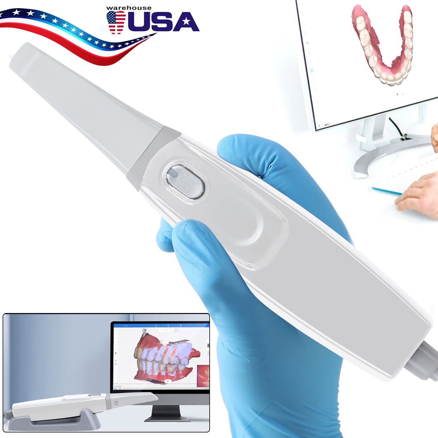 Dental Intra-oral Scanner 3D Real-time Display Software GreatLife w/Scanning SW