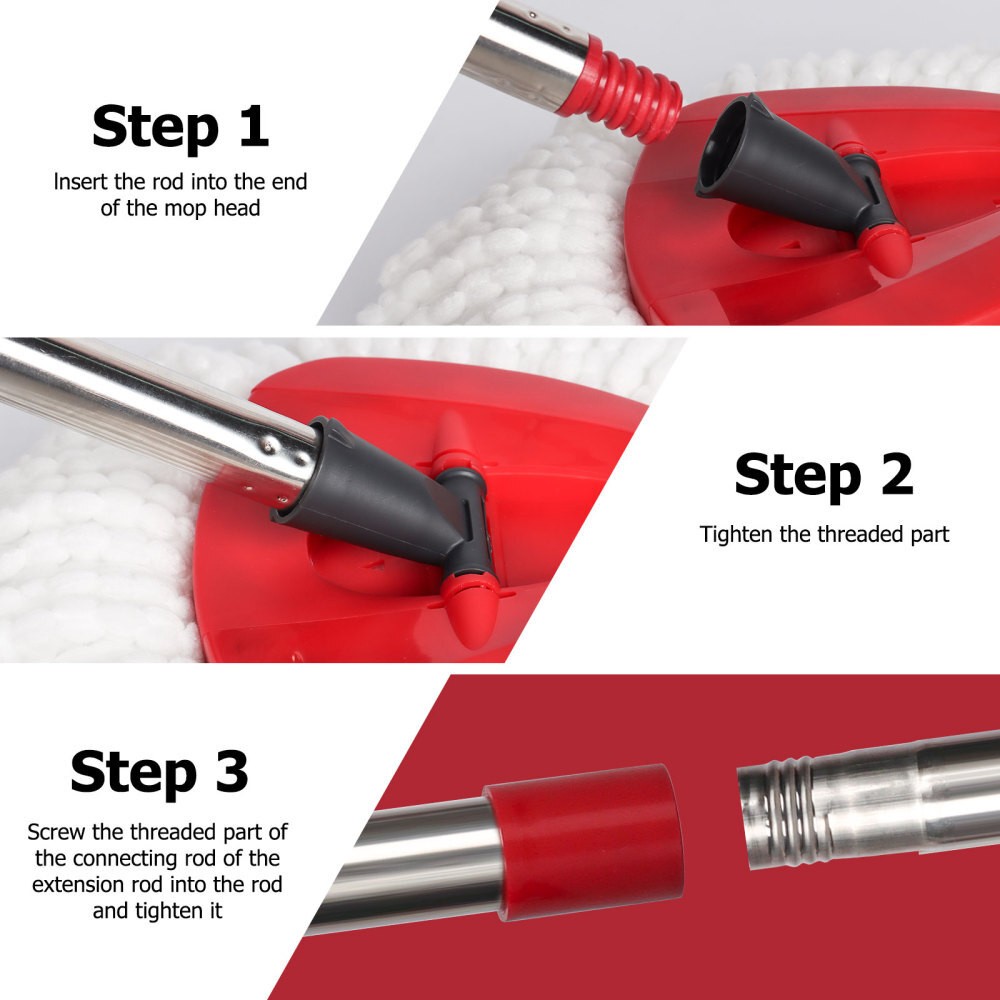 For O-Cedar EasyWring Spin-Mop Telescopic-Handle Replacement-Rotary Mop-Handle