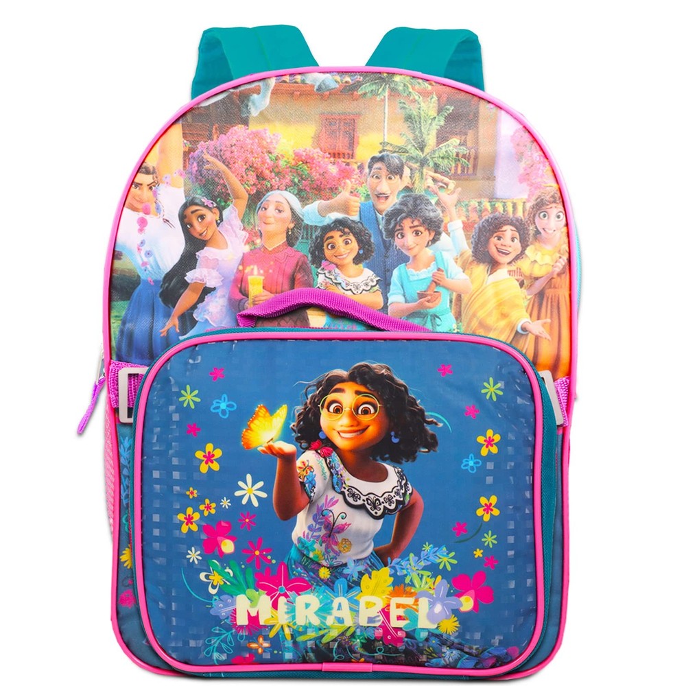 Encanto Backpack with Lunch Box Set- Bundle with 16" Encanto Backpack, Encant...