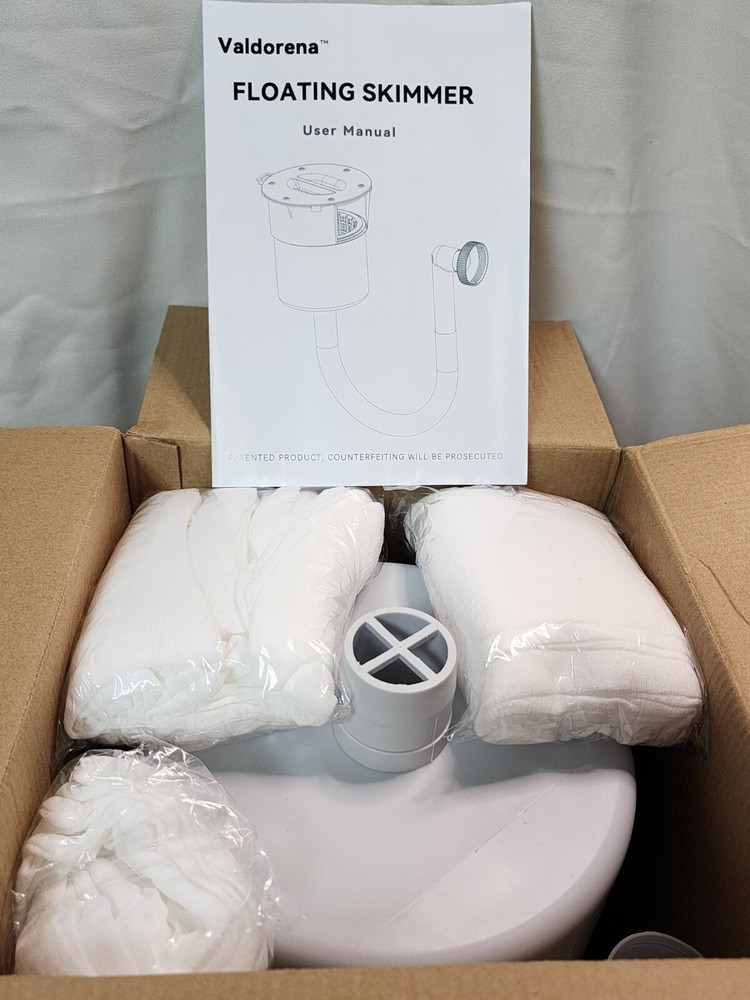 Valdorena Surface Float Skimmer Upgrade No Installation Required w/ Filter Socks