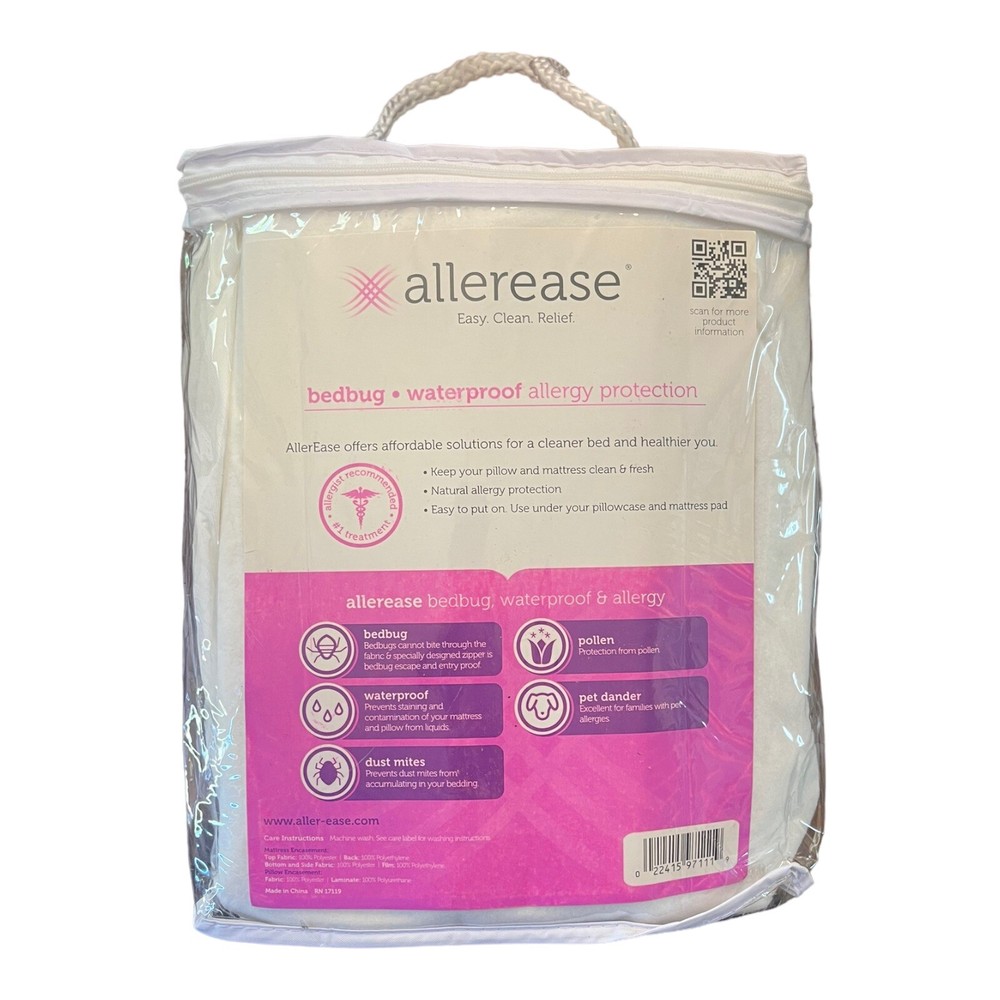 Allerease Zippered Mattress Bedbug Protector Twin XL Size