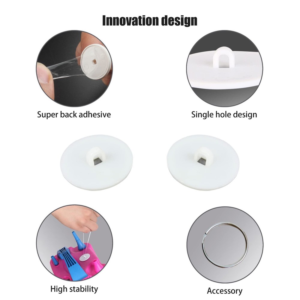 Adhesive Ceiling Disc Hook,Small Hanging Suspension Ring,Powerful Sticky Deco...
