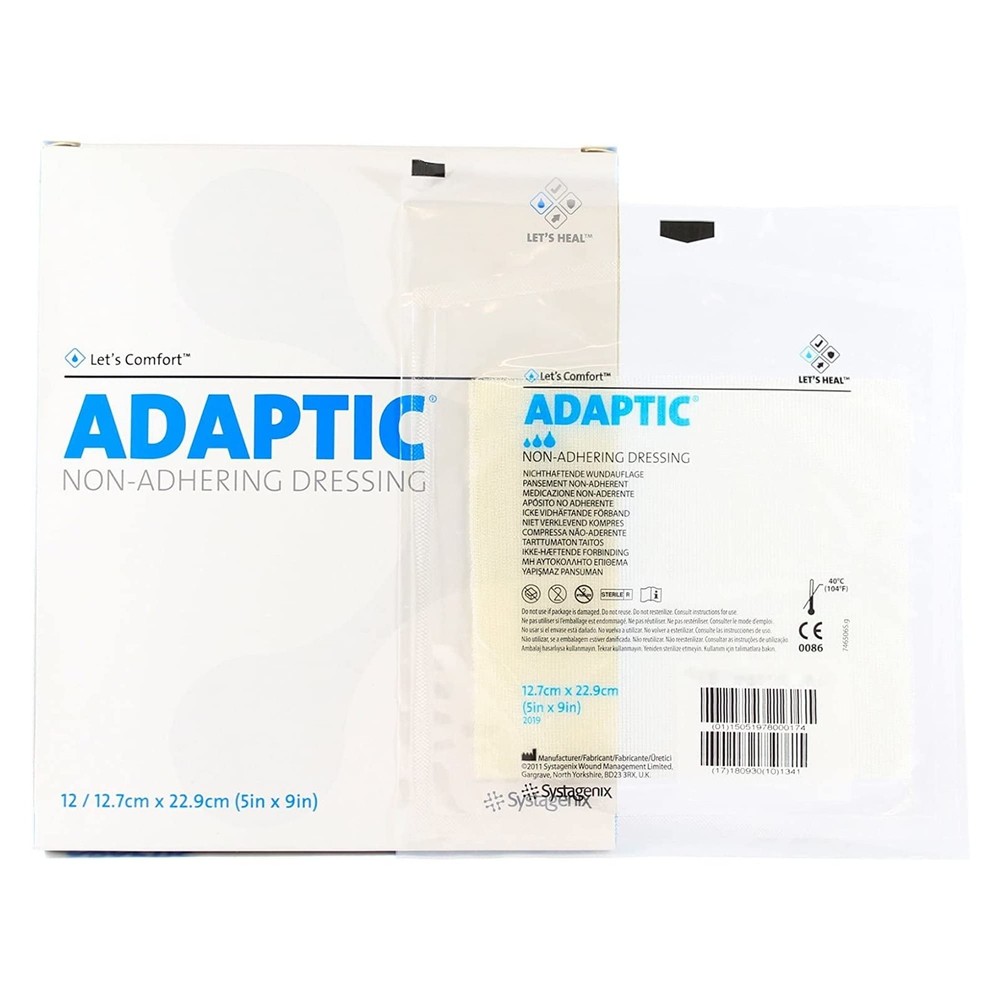 ADAPTIC Non-adhering Dressing 5" x 9" Box: 12 (1)