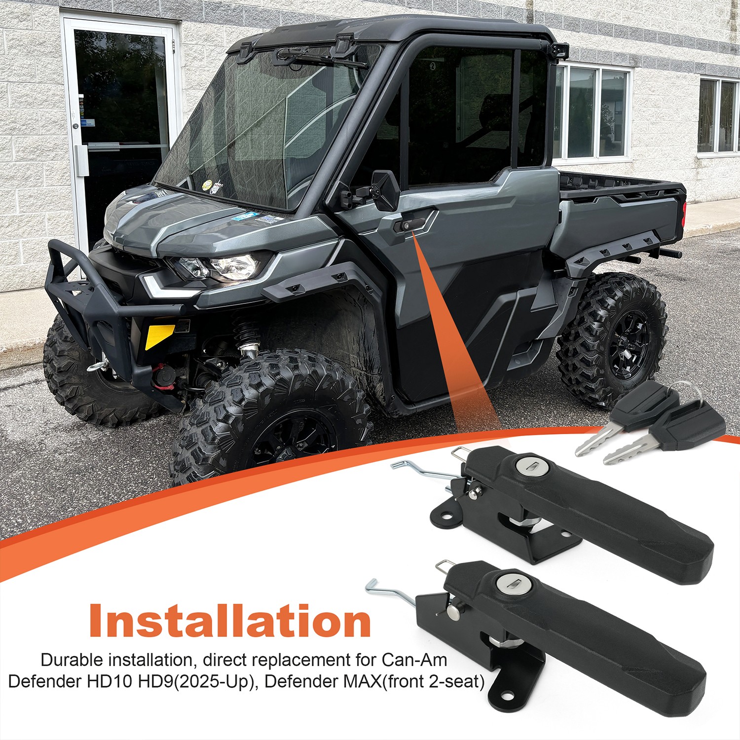 Front Deluxe Door Handle Lock For Can-Am Defender HD10 HD9 HD8 HD7 715009951