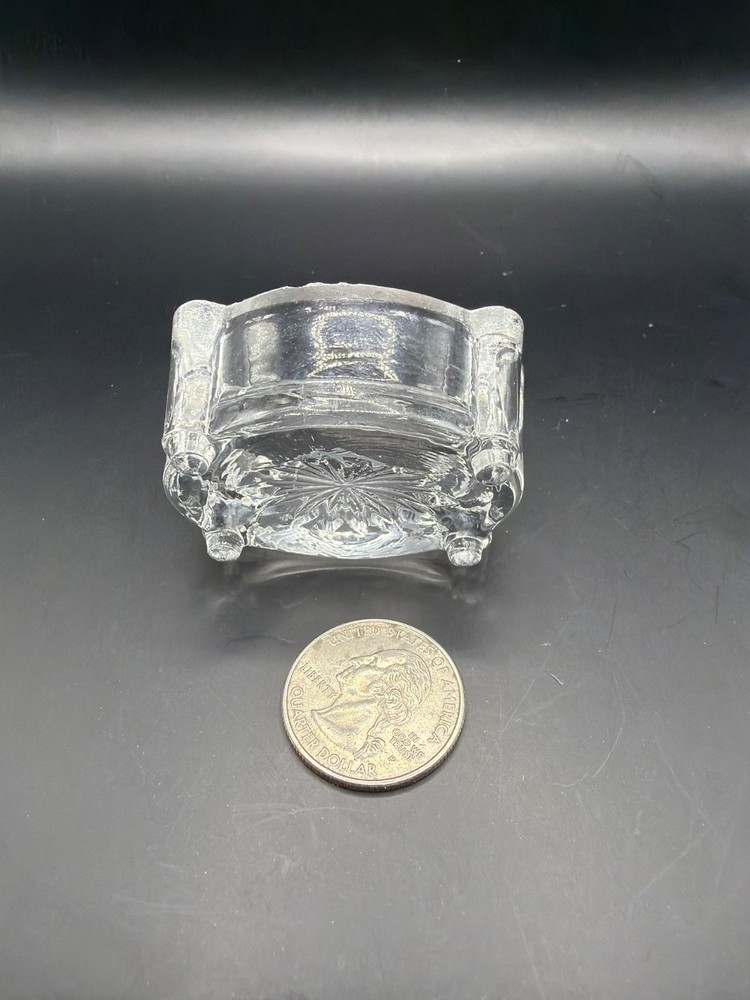 Vintage Glass Open Salt Cellar Salt Dip EAPG