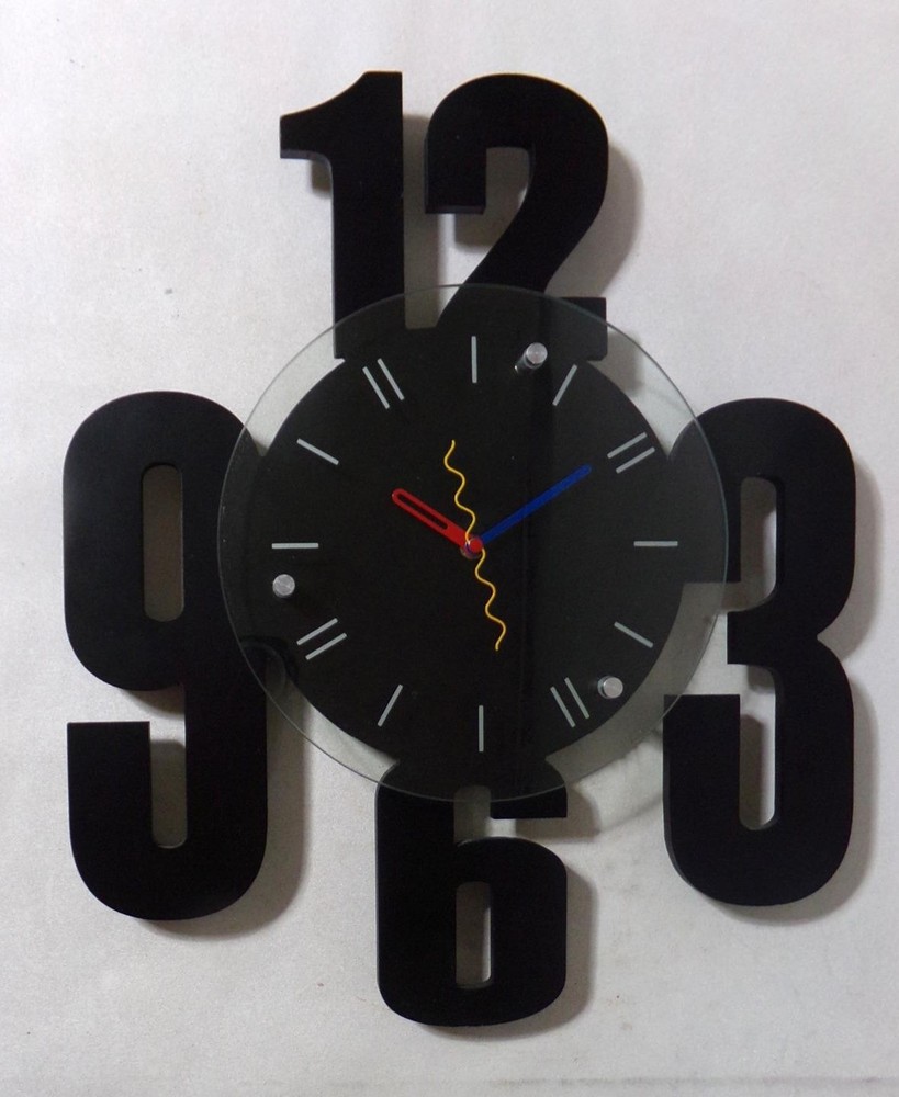 Mid Century Memphis Modern Wall Clock