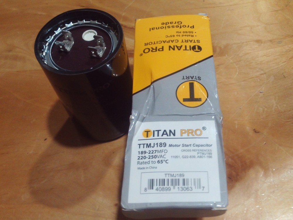 titan ttmj189 capacitor 220-250 vac