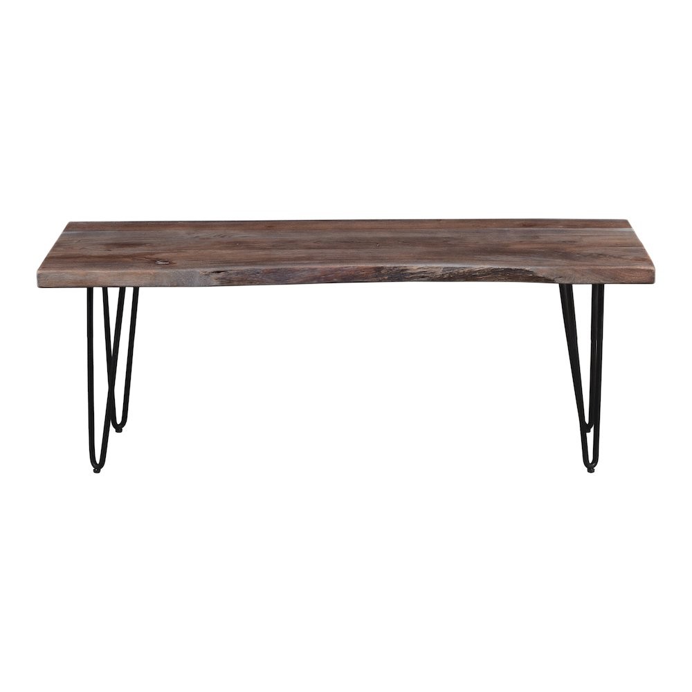 Nature's Edge 48'' Modern Solid Wood Live Edge Bench