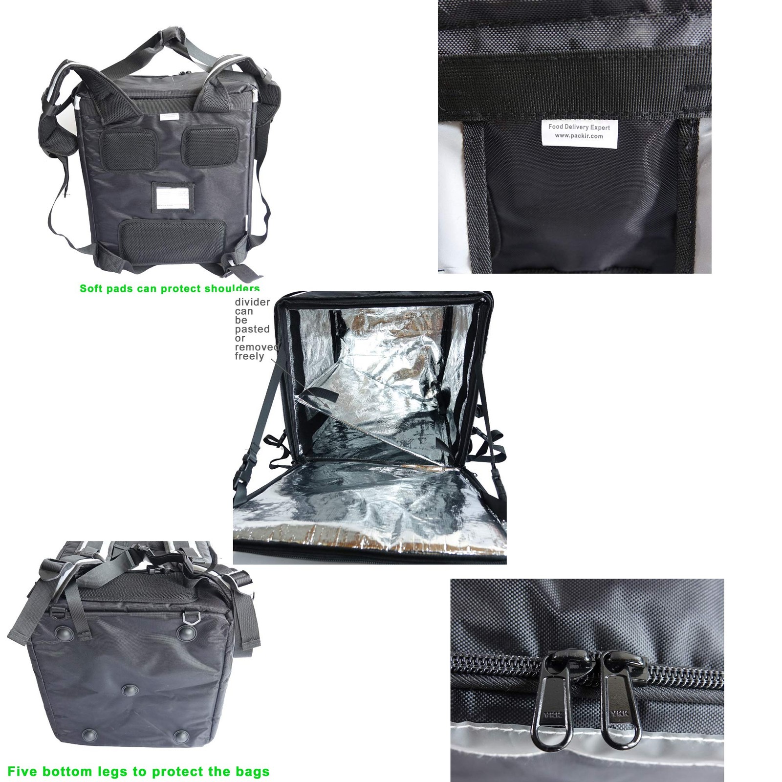Pk-140z: Huge Heat Insulation Food Delivery Bag For Motorcycle, Big Pi