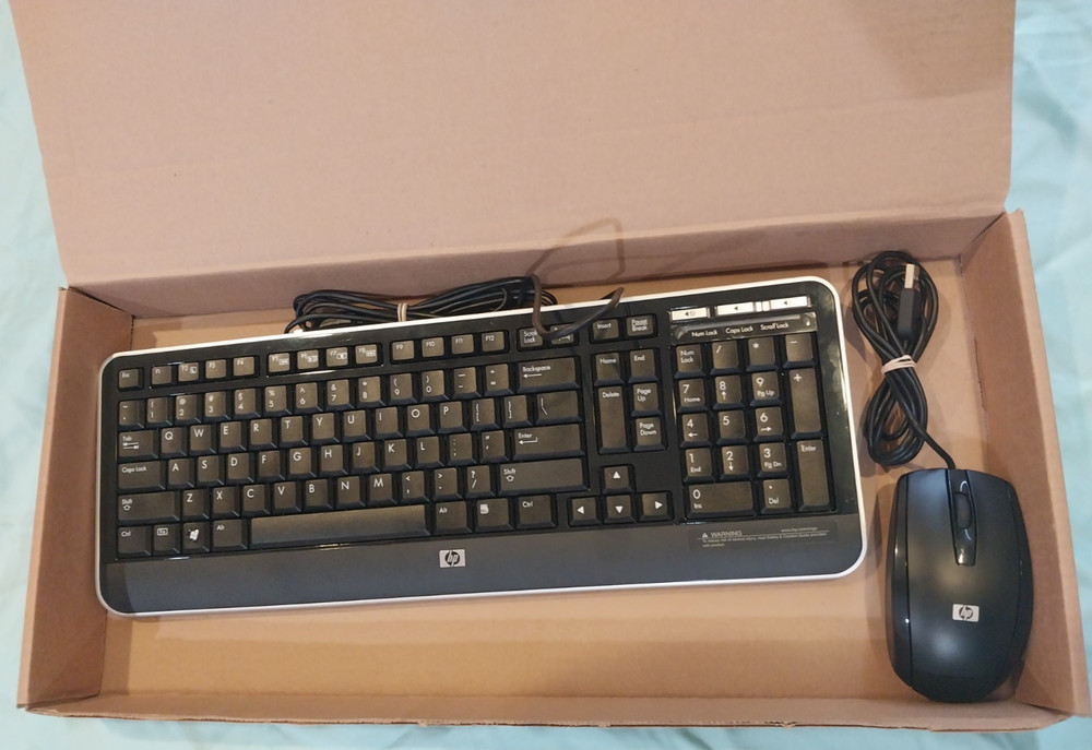 HP KB2101U USB Wired Keyboard & MOUSE