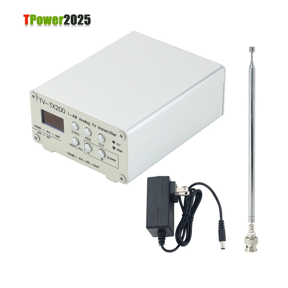 TV-TX200 VHF/UHF Analog TV Transmitter HD/AV Input Analog Signal Transmitter