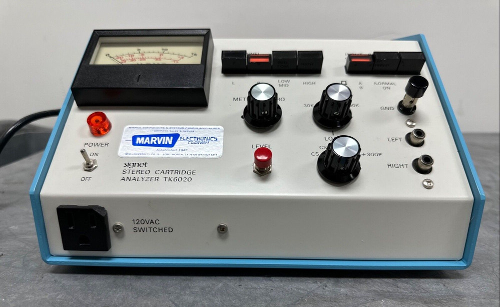 Signet Cartridge Analyzer TK6020 Record Player Audio Test Equipment