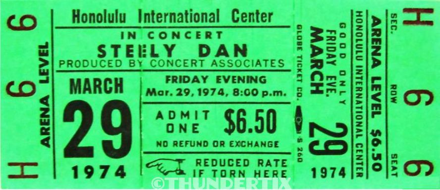 5 1969 -77 VINTAGE UNUSED FULL TICKETS The Doors The Who Genesis ELO reprint