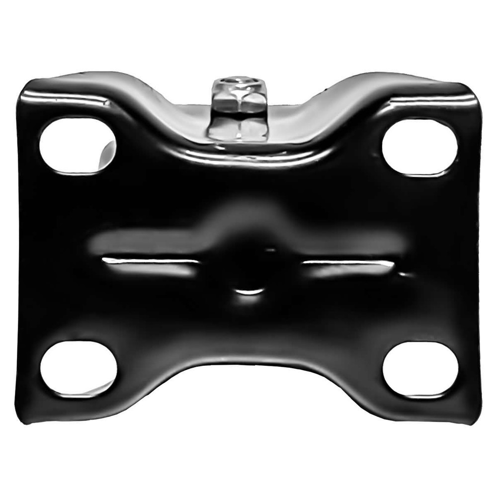 8 Pack 2" Inch All Black Rigid Non Swivel Polyurethane Casters Wheels