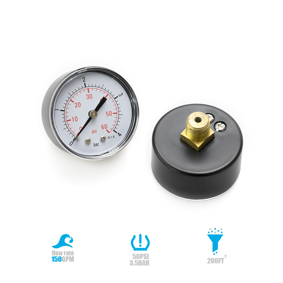 XtremepowerUS 200 sq. ft. In-Ground Easy Clean Pool Cartridge Filter with Tank