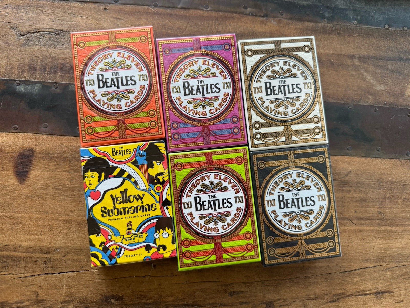 The Beatles Six decks Including New Black & White Limited Editions Theory11🪲