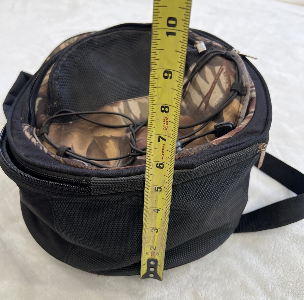 Silver Wolf Camo Camping Backpack With Round Grill/Cooler Combo