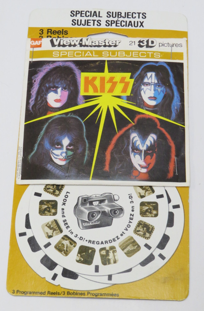KISS VIEWMASTER SEALED ON CARD CANADIAN FRENCH PACKAGING 1979 AUCOIN