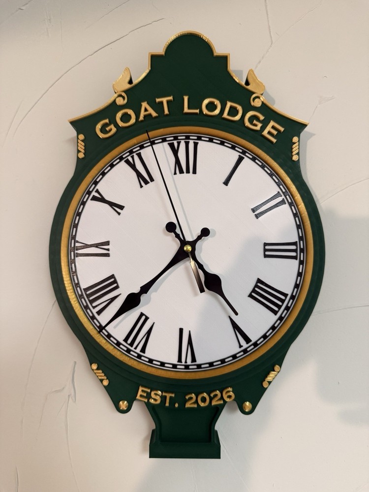 Personalized Golf Wall Clock - Custom Name & EST. YEAR
