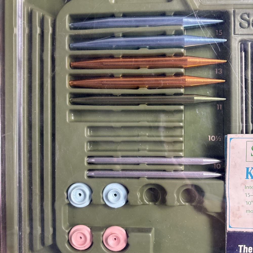 Vtg. Sears Knitting Needle Kit - Some Pieces Missing