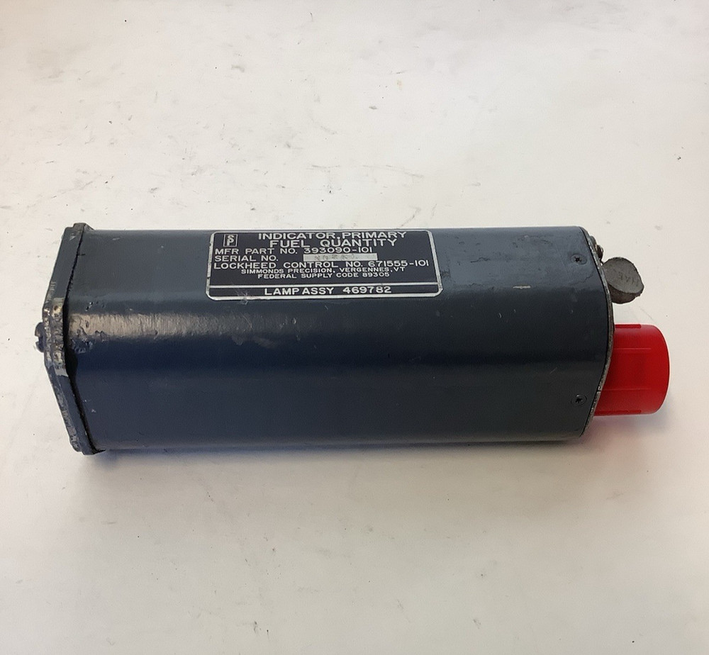 Simmonds Precision Primary Fuel Quantity Indicator Gauge 393090-101