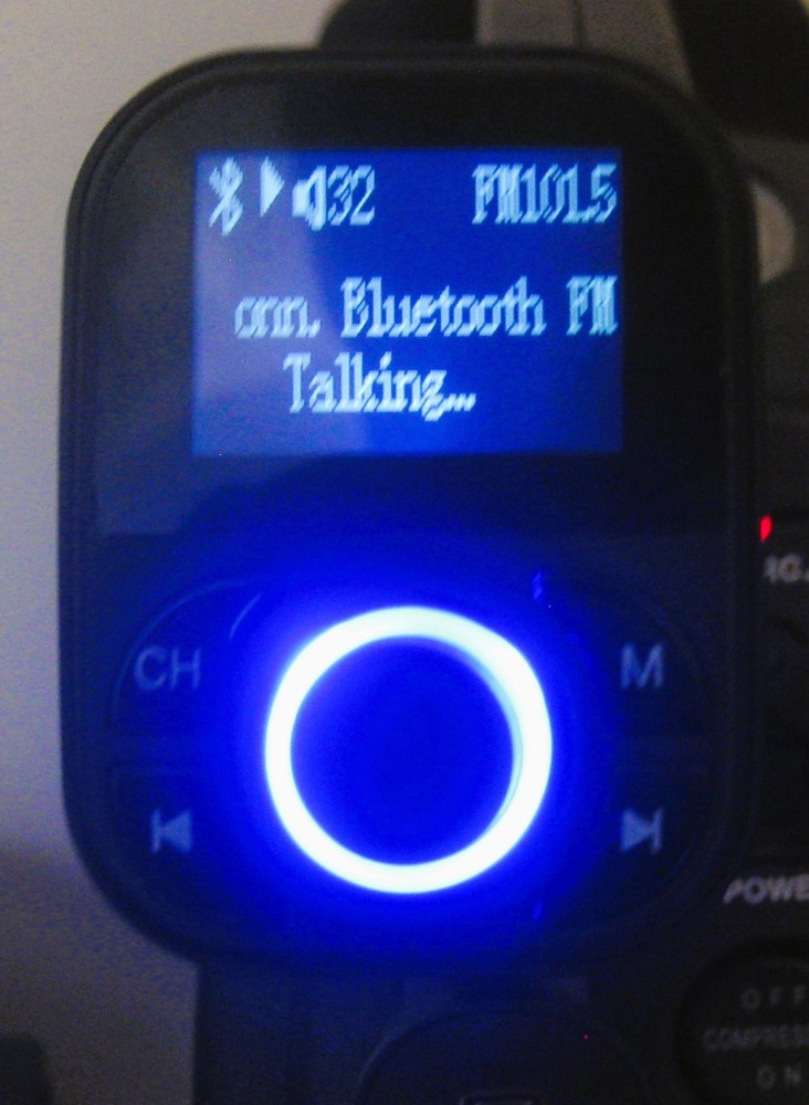 Bluetooth FM Transmitter Model 100109881 with AUX and SD Card Slot