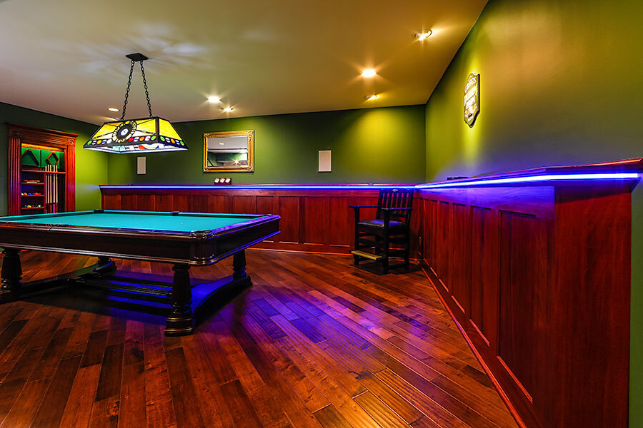 Bar Billiard Pool Table Bumper LED RGB Colour Changing Lights Remote Controlled