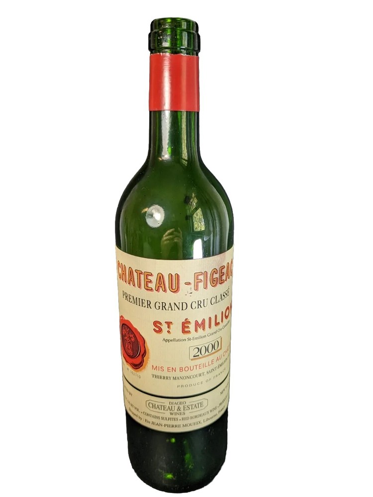 2000 Chateau Figeac St Emilion (empty) Bordeaux Bottle