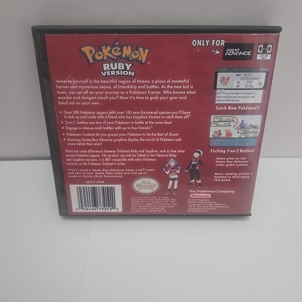 Replacement Case For Pokemon Ruby Version Nintendo DS