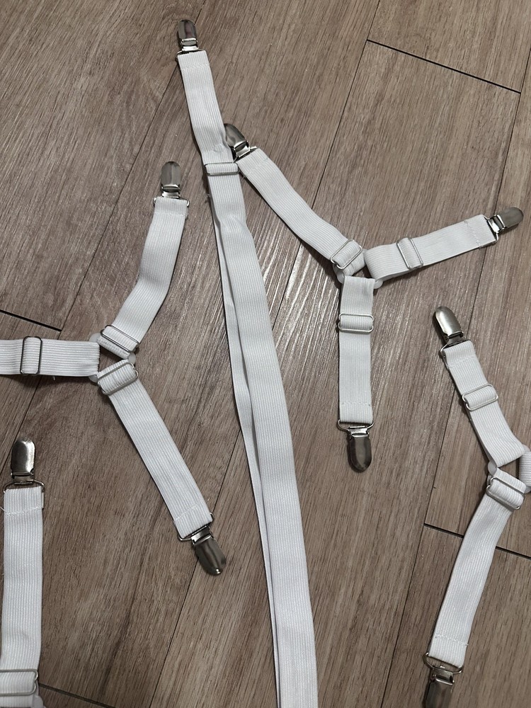 Adjustable Bed Sheet Holder Fastener Straps - 5 Pieces