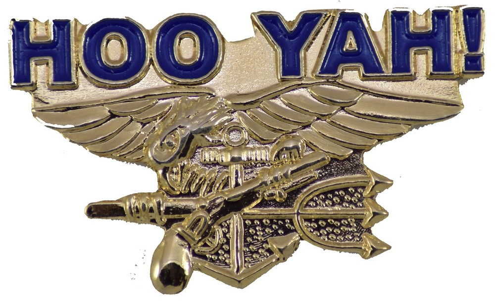 SEAL HOO YAH! HAT PIN