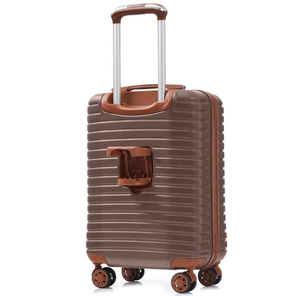 20" 28" Hardshell Luggage Set ABS Suitcase Cup Holder Packing Cube Lightweight