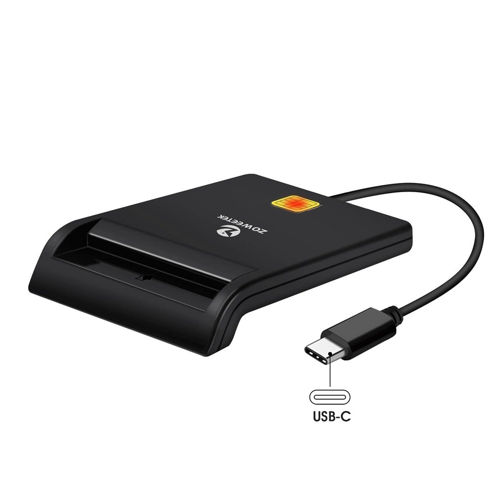 Type C CAC Reader, Smart CAC Card Reader USB C for DOD Military Common Access...