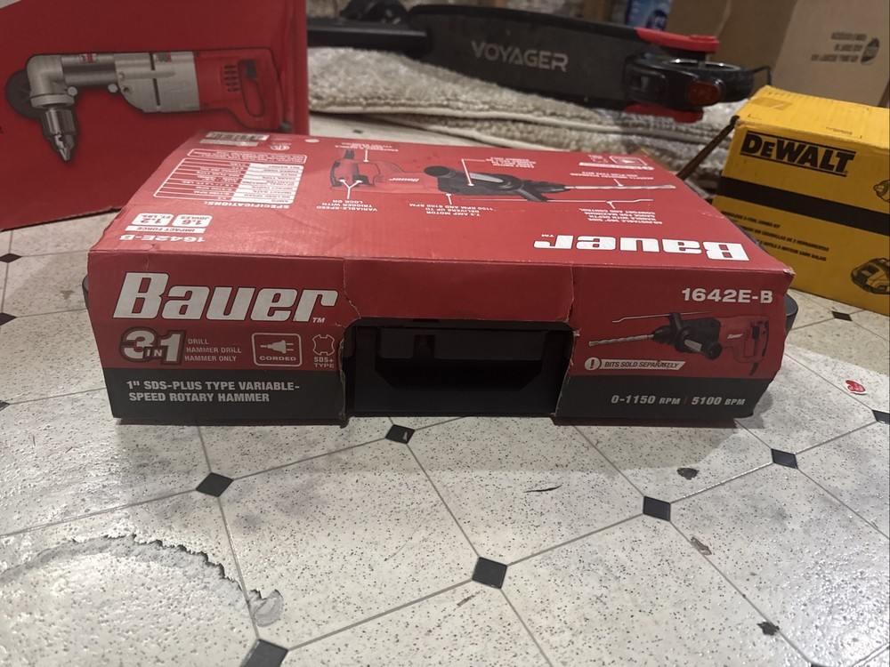 3 In 1 Bauer Drill, Hammer Drill, Hammer Only.