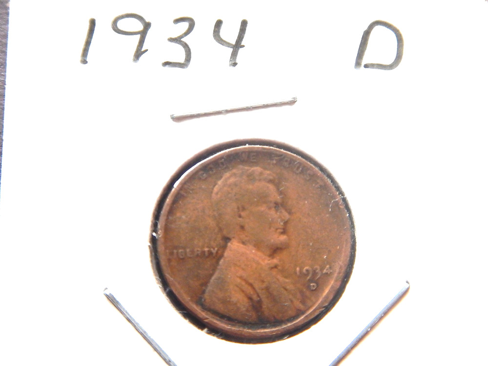 1934 (D) Lincoln Penny