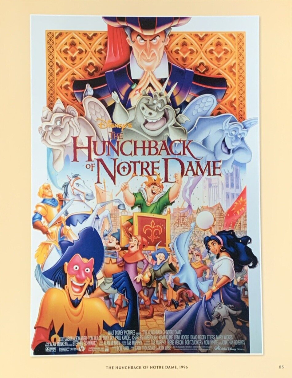 The Hunchback of Notre Dame Movie Poster 1996 Disney's #0055