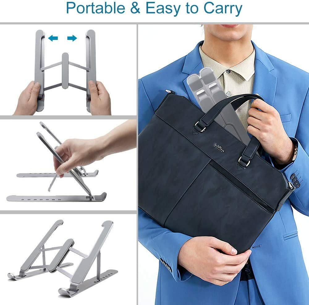 Laptop Stand Holder Portable Computer Stand Desktop Holder Mount Foldable Riser
