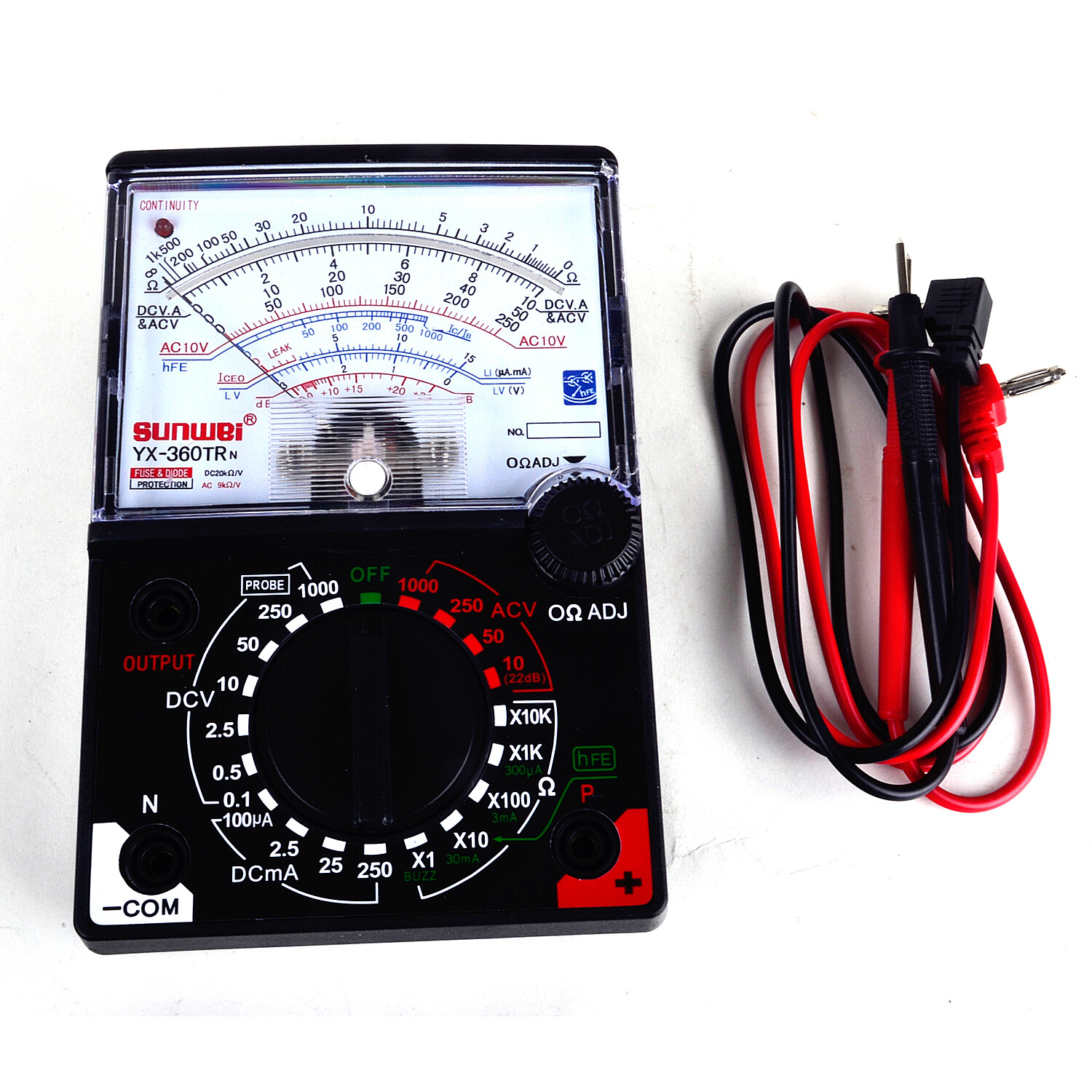 YX-360TR N Analogue Meter Multimeter Multitester Fuse Diode Protection DC & AC