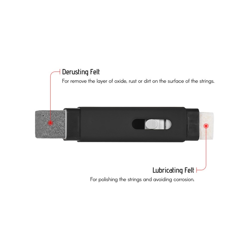 Guitar Strings Cleaning Tool Derusting Lubricating Felt String Maintenance ODEK