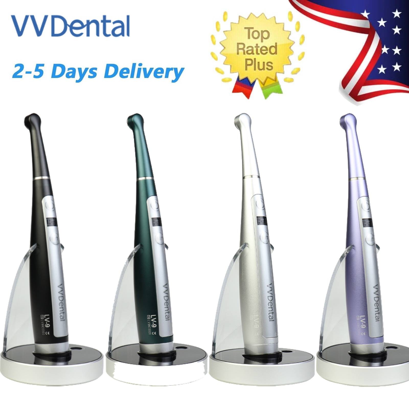 Dental Curing Light LED Resin Cure Lamp 1 Second 3200mw/cm² 6 Modes OLED Screen