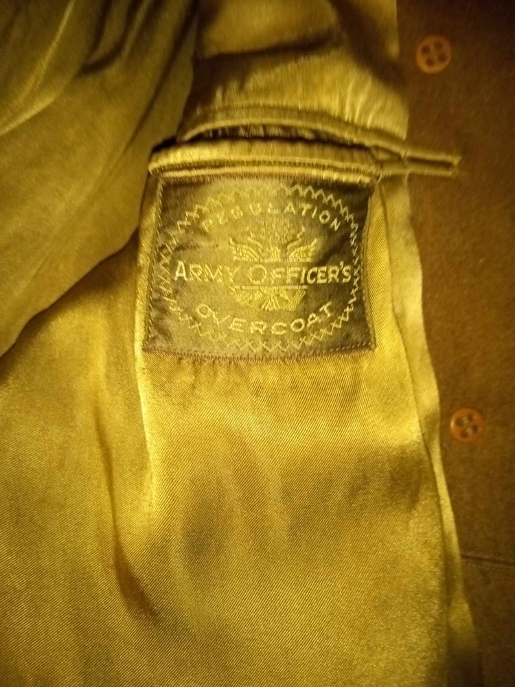 World War 2 Amy Officers Overcoat